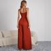Voya New Women's Summer Jumpsuit Solid Color Casual Pullover Sleeveless Loose Jumpsuit For Women_ecoleips.com