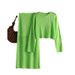 European American Cross-border Women's Fashion 2024 New Summer Hollow-out Kn Top And Long Skirt Stylish Two-piece_ecoleips.com