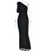 Sexy Sleeveless Off-Shoulder Women's Dress Slim Fit Solid Color Casual New Arrival_ecoleips.com