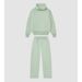 Vintage-Inspired Hoodie & Jogger Set - Soft Polyester Casual Two-Piece Outfit For Men & Women (Black, Grey, Army Green, Blue, Brown, White, Sage)_ecoleips.com