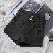 2025s High Waist Denim Shorts Fashion Women's Spring 2025 New Small Stature Design Sense Girl Tight Hot Pants_ecoleips.com