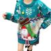 girl Autumn Winter Christmas Red 3D Cartoon Decor Knitted Sweater For Women Lazy Style Loose Fit Trendy Round Neck Pullover Outerwear_ecoleips.com