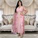 Verve XQY Arab Muslim Set Dress Spring New Sequin Ribbon Robe_ecoleips.com