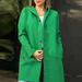 Oversized Hooded Wool Coat For Women - Long Sleeve Casual Trench Coat With Pockets, Polyester-Spandex Blend, Loose Fit_ecoleips.com
