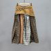 Women's High-Waisted Plaid Patchwork Denim Midi Skirt Slimming Trendy Retro Style For Spring And Autumn_ecoleips.com