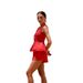 Women's Clothing Sleeveless Lace Up Top Slim Fashion Street Women's Casual Pants Suit 68617_ecoleips.com