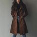Women's Clothing Elegant Women's Long Trench Coat Lapel Western Style Suede Autumn Winter Style Outerwear For Formal & Casual For Women_ecoleips.com
