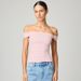 European And American Style Women's Off-Shoulder Pleated Slim Fit Vest Solid Color Summer Top for Women New 2025_ecoleips.com