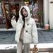 Temperament High-end Sense Square Collar Hooded Short Bread Suit Cotton Clothes Female Design Sense_ecoleips.com