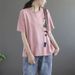 2026 Summer Loose-Fitting Short-Sleeved T-Shirt Women's Korean Version : Features Retro Letter Patterns That Enhance A_ecoleips.com