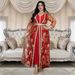 Muslim Suit Dress Spring New Sequin Ribbon Robe_ecoleips.com