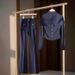 Women's Clothing Small High Waist Slim Pants Copper Sulfate Wear Blue Suit Flared Casual Pants Women Autumn_ecoleips.com