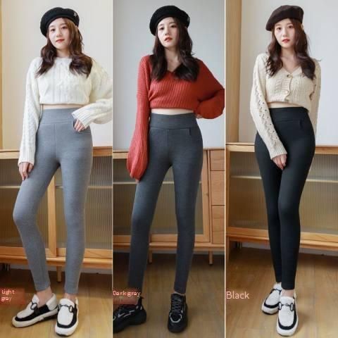Women's High Waist Fleece Lined Leggings - Warm Winter Tights With Stretchy Fit, Slimming & Comfortable For Casual & Work_ecoleips.com