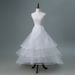 Elegant Wedding Petticoat Crinoline With Hoop Skirt, White Lolita Cosplay Dress Puffy Underskirt For Bridal Gown & Stage Performance_ecoleips.com