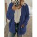 Women's Stylish Knit Cardigan Sweater - Oversized Casual Open Front Coat With Stand Collar, Long Sleeves & Multiple Colors (S-5XL)_ecoleips.com