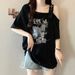 Plus-size American Retro Design Off-shoulder Short-sleeve T-shirt Women, New Summer Style, Loose Fit, Slimming And_ecoleips.com