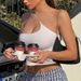 Women's Unique Solid Color Camisole Tank Top One Shoulder Backless Waist Cinching European American Style Spring Summer Hot Girl Street Sexy_ecoleips.com