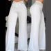 Women's Clothing Women's High Waist Hollow Belt Casual Loose Pants Summer Fashion Wide Leg Straight Fit Bottoms_ecoleips.com