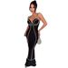 Sexy Sleeveless Bubble Dress for Women Slim Fit Long Fashionable Dress_ecoleips.com