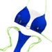 "Heart-Shaped Bikini Set – Low Waist Tie-Up Three-Piece Swimsuit In Solid Colors_ecoleips.com