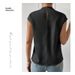2025 New Satin Women, Loose Sleeveless T-Shirt For Layering Under Suits, Wholesale_ecoleips.com