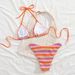 Women's Clothing Sexy Halter Neck Backless Beach Bikini Swimsuit_ecoleips.com