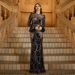 European And American Women's New High End Long Sleeved Round Neck Slim Hip Wrapped Sequined Banquet Fishtail Evening Dress_ecoleips.com
