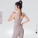Women's Clothing Solid Color Yoga Suit Sports Underwear Beautiful Back Bra Breast Tucking Fitness Pants High Waist Abdomen Tucking Hip Lifting Autumn_ecoleips.com