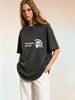 Women's Relaxed Fit Washed T-Shirt, Soft Short Sleeve Casual Summer Essential_ecoleips.com