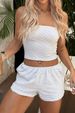 Sexy Striped Halter Top With Matching Shorts – A Two-piece Set._ecoleips.com