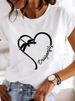 European And American Cross-border Foreign Trade Women's Floral Butterfly Round-neck Printed Short-sleeve T-shirt Top_ecoleips.com