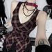 Empress Dowager Women's Plaid Top V Neck Fitted Waist Dark Korean Style Versatile Vest Spring New Style_ecoleips.com