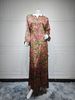 Verve AB442 Muslim Abaya Printed Rhinestone Dress Ultra Soft Fabric Loungewear Dubai Jalabiya_ecoleips.com