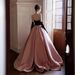 Women's Clothing Evening Dress High End Luxury Niche Black Adult Ceremony Birthday Party Bow Pink Dress_ecoleips.com