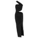 Women's Clothing Summer Halter Neck Cropped Dress For Women Slit Irregular Fashion Style For Formal & Casual For Women_ecoleips.com