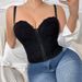 Plus Size Push Up Lingerie Bra Camisole Versatile Button Down Lace Fishtail Sexy For Curvy Women_ecoleips.com
