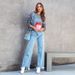 Women's Clothing Loose Casual Jeans Fashion Simple Tassel Straight Trousers_ecoleips.com