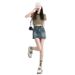 Women's Vintage High Waist Denim Mini Skirt Bodycon Fit Slimming Sexy Hot Girl Tight Skirt Retro Style for Summer XS-XL_ecoleips.com