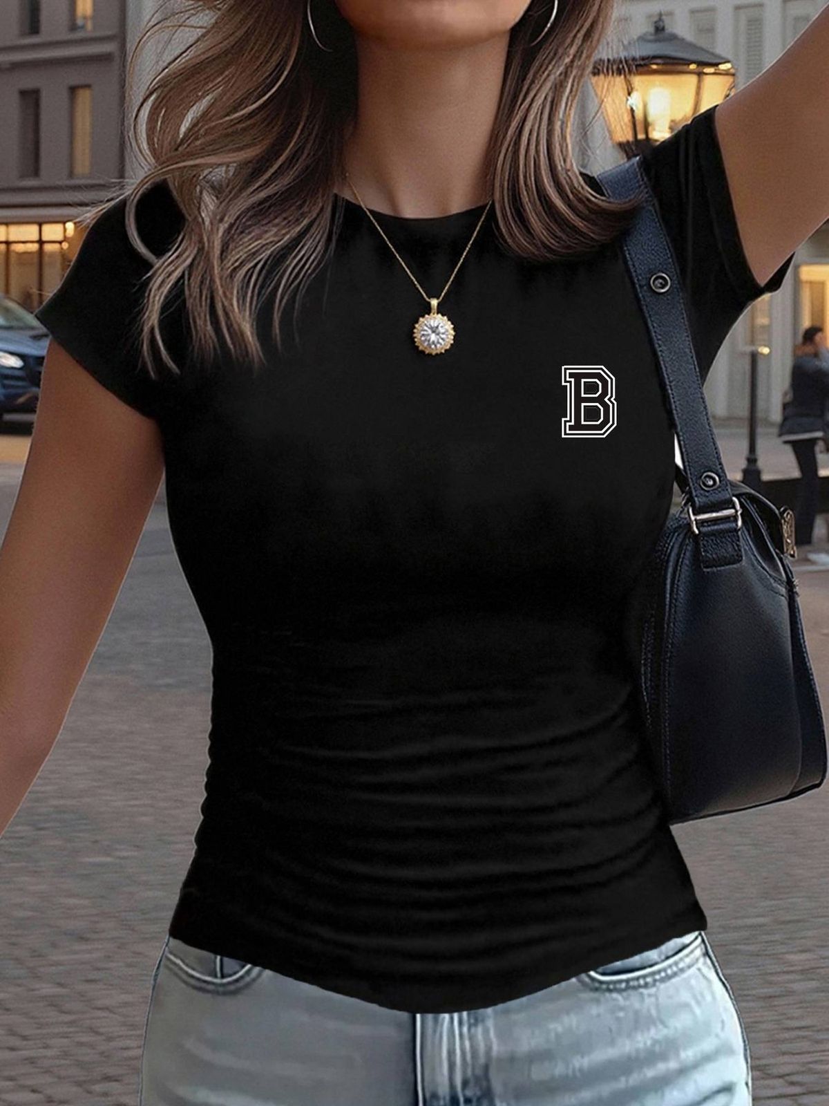 Women Trend Ultra-Short T-Shirt Top Printed Elegant Women's Clothing - Y2K-8_ecoleips.com