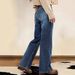 Women's Clothing New Retro High-Waisted Slim Fit Wide Leg Jeans For Women Loose Fit Slimming European American Style Commuter Jeans_ecoleips.com
