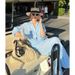 Summer Women's Clothing 2025 New Style: Casual Blue Shirt Wide-Leg Pants Two-Piece Set With A Mature And Elegant Look_ecoleips.com