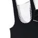 Women's One-Piece Swimsuit With Triangle Bikini Set - Sexy Black Bathing Suit For Swimming & Beach_ecoleips.com