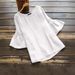 Women's Clothing 2025 New Summer Solid Color Round Neck Top Ruffle Sleeve Blouse_ecoleips.com