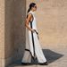 2026 Women's Elegant Hooded Color Block Pant Set Irregular Cut Vest And Pants Two-Piece Summer Outfit Regular Size_ecoleips.com