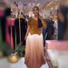 Miyaki-Inspired Pleated Two-Piece Set - V-Neck Top + Ombre Maxi Skirt (One Size, 8 Colors) | Wrinkle-Free Office To Dinner Outfit_ecoleips.com