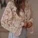 Europe, America 2026 Japan And Korea Women's Clothing Europe And America New Hollow Casual Lace Shirt Lace Shirt Women_ecoleips.com