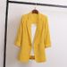 Women's Clothing Spring And Summer New British Style Casual Fashion Cotton And Linen Small Suit Large Size Jacket_ecoleips.com