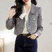 Socialite Style Short Coat For Women Early Spring 2025 New Elegant Light Luxury Tweed Chic Top With A Sense Of_ecoleips.com