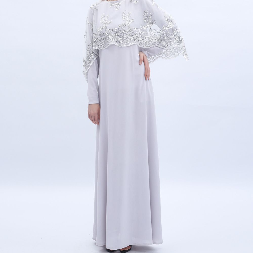 Women's Clothing New Two Piece Set Of Sequined Embroidered Long Skirt And Cape Style Women's Long Sleeved Dress_ecoleips.com