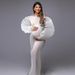 Elegant Maternity Photo Dress With Flattering Ruched Design - Soft Stretch Fabric, Square Neckline, Long Sleeves, Available In Multiple Colors_ecoleips.com
